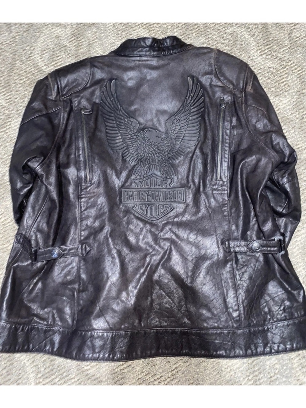 Harley-Davidson Ladies Line Stitcher Leather Jacket 98031-18VW- 2W- DAMAGED - Picture 9 of 16